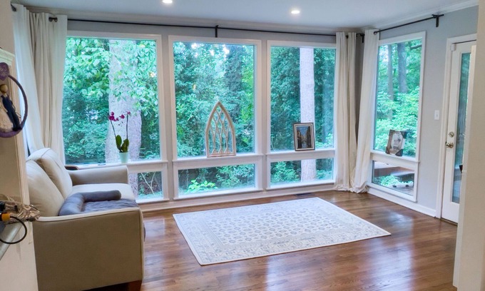 Lindridge-Martin Manor House | Suburb Living in the Heart of the City! 2Br with Forest Sunroom and Office