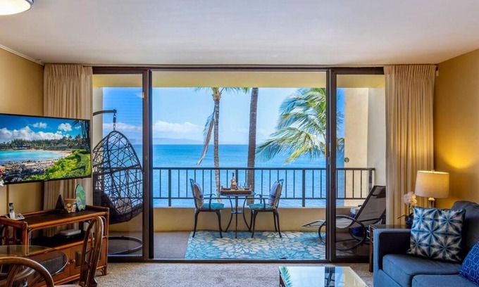 Kihei Apartment | Sugar Beach Resort 534- Oceanfront with amazing views at Sugar Beach Resort