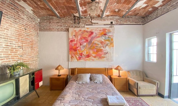 Puebla Historic Center Apartment | Suite Cristina - Parking & Terrace Suite
