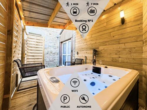 Guingamp Apartment | Suite romantique JACUZZI privatif chauffé à 37 GARE