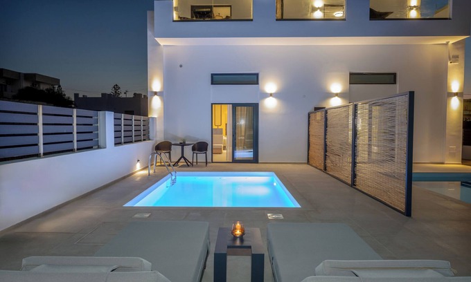 Kato Gouves Apartment | Suite With Private Pool. Stylish Retreat in the Heart of Gouves