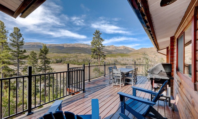 Breckenridge House | Summer Deals! Mountain View Cabin: Hot Tub, Game Room & Cozy Fireplace