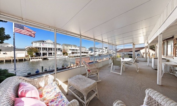 Beach Haven West House | Summer Fun by the Sea with private boat slip, hot tub & screened in porch