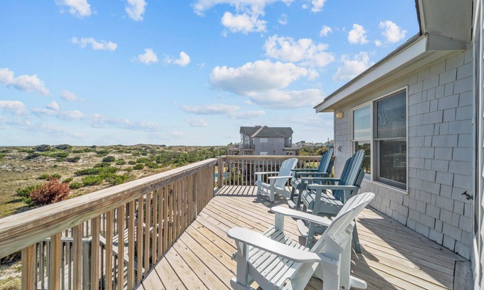 Waves House | SUMMER SAVINGS - Oceanfront with Pool, Hot Tub, Game Room, Cmty Pool and Tennis