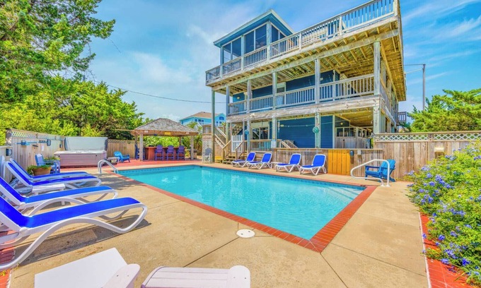 Farrow Shores House | SUMMER SAVINGS - Semi-Oceanfront Dog Friendly Home w/Pool, Hot Tub, EV Charger
