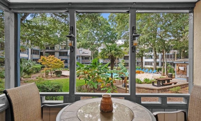 The Dunes Condo | Summertree Village Unit C2 - Pool view