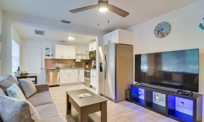 Bayview House | Sunny Gulfport Home Walk to Art District and Beach!