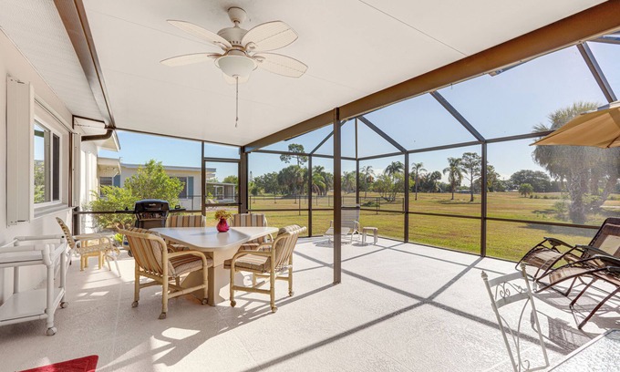 Port Saint Lucie House | Sunny Port St Lucie Home: Lanai & Golf Course View