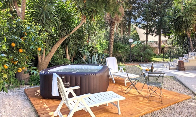 Carini Villa | Sunny Villa with Home Spa - with Sea View, Pool & Wi-Fi