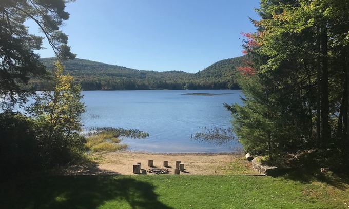 Madison House | Sunny Waterfront House on Big Pea Pond w/Private Sandy Beach