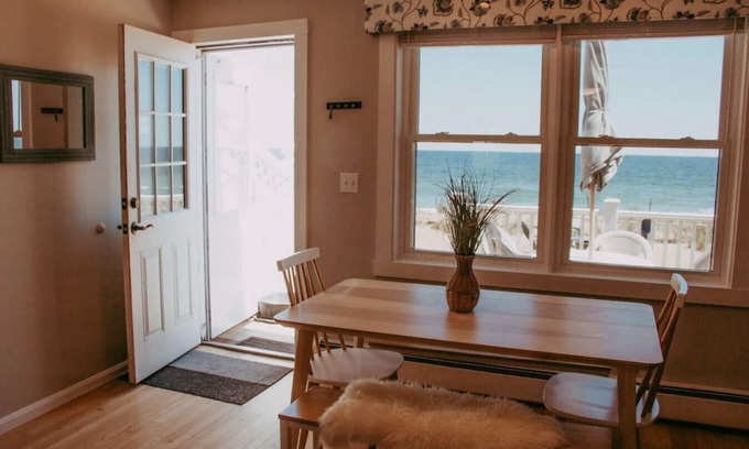 Salisbury Beach House | sunrise · Beachfront Bungalow: beachyard, close to boardwalk