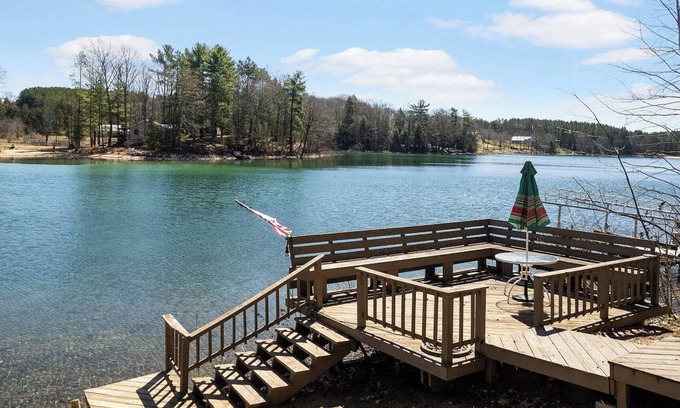 Gaylord Cottage | Sunrise Cottage - lakefront, 4bdrm, 4 kayaks, ski/snowmobile