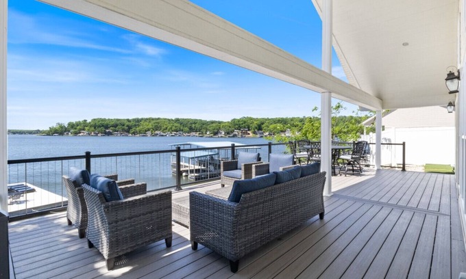 Rocky Mount House | Sunset Lodge! - Waterfront House with Private Dock!