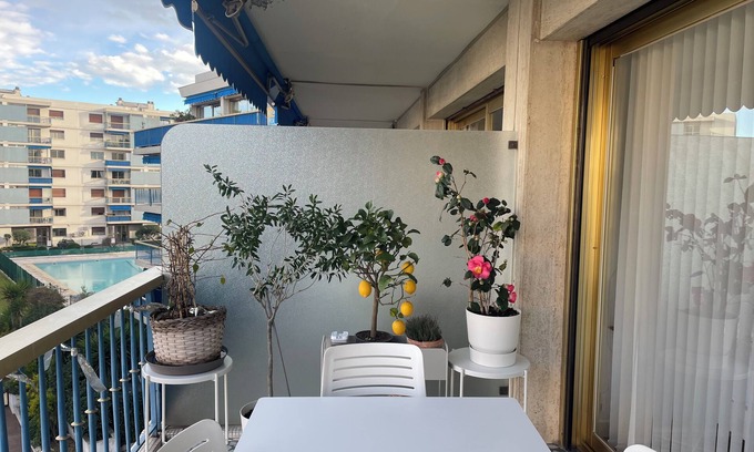 Cros-de-Cagnes Apartment | Superb, bright apartment with pool terraces and secure parking