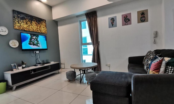 Kampung Sembulan Baru Apartment | Superb Summer Garden Theme 夏天花坊主题 Sutera Avenue 3 Bedroom