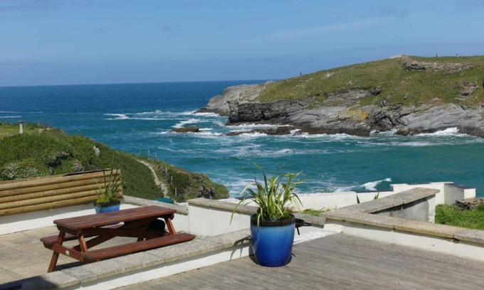 Lusty Glaze Cottage | Surfside - a large family home that sleeps 10 guests in 3 bedrooms