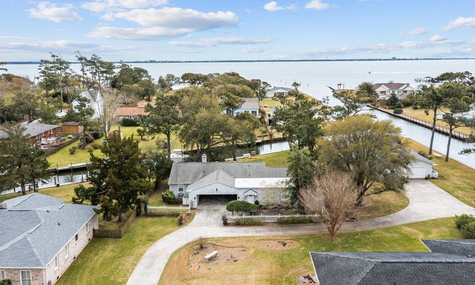Newport House | Surrey Cottage- Sound Front Home in Newport, NC