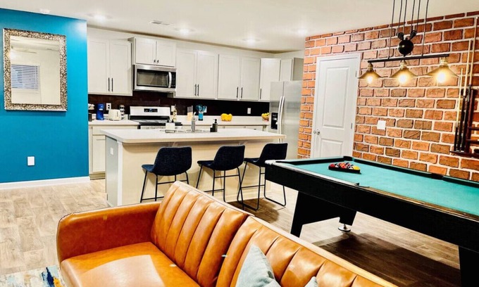 Lincolnville House | Sweet Spot - Pool table, blackout courtains