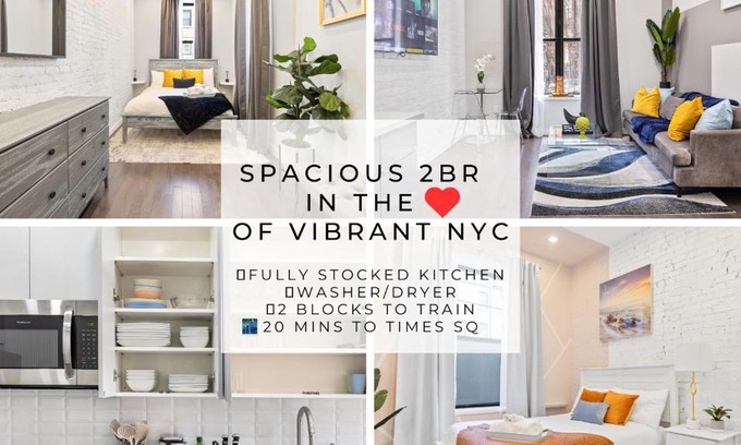 Harlem Apartment | SWJ 1st - Near Most Attractions Walk to Train Times Sq near