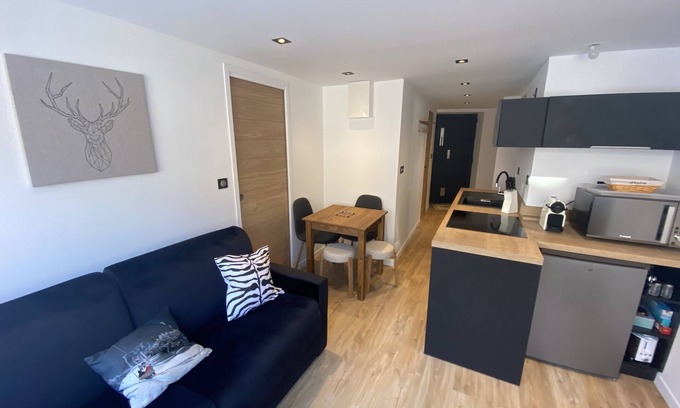 Montgenevre Apartment | T1 adjoining a chalet at the foot of the slopes and shops