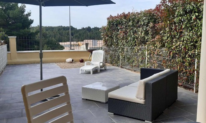 Foulquines Apartment | T2 à Narbonne-Plage, terrasse, parking, animaux admis - FR-1-409-166