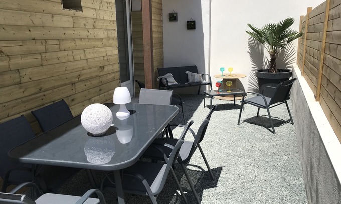 Angoulins Apartment | T4 with courtyard and SPA 400m from the beach