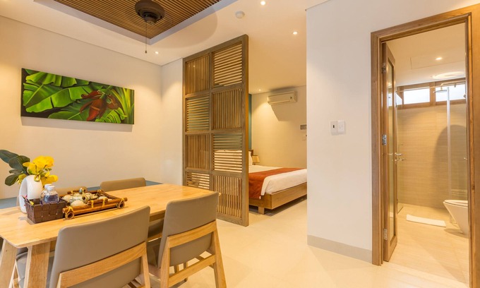 An Hai Đong Hotel | Tam House Deluxe Studio with Pool, Kitchen and Breakfast