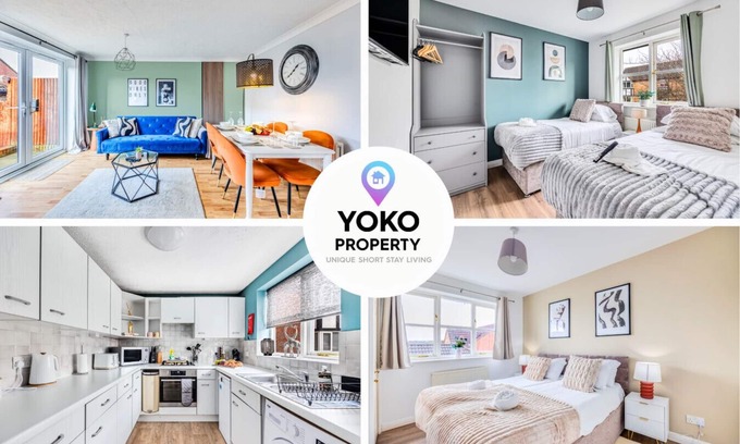 Bletchley House | Tattenhoe House Great Location Free Parking Smart TV Garden