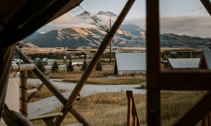 Emigrant RV Rental | Tent #4 @ Tiny Town Campground- Boutique camping