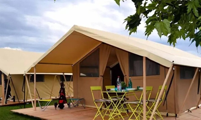Esparron-de-Verdon House | Tent Lodge Cabanon auf Stelzen 2 Schlafzimmer 5 Personen