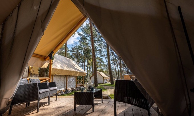 Zutendaal RV Rental | Tent Lodge With Bathroom, Maastricht at 16 km