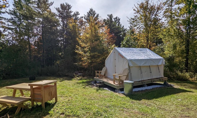 New London RV Rental | Tentrr Signature Site - Secluded Retreat - Main Street Meadows