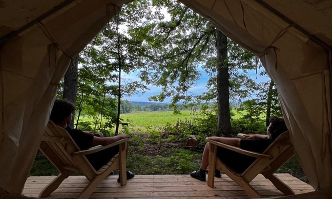 Ithaca Other | Tentrr Signature Site - Orchard and Gorge Tent at South Hill Cider - Site 1