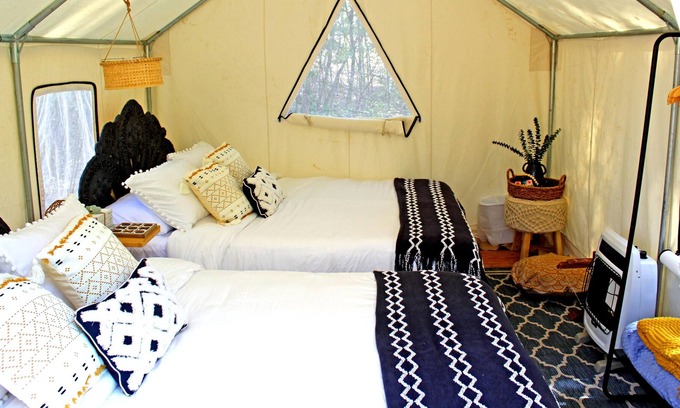 Marietta RV Rental | Tentrr Signature Site - Starlight Glamping - Tent 2: Orion - Coleman Outfitted S