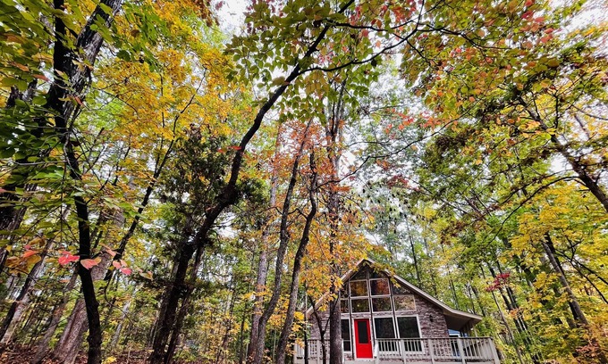Lake of the Woods Cabin | The A-frame near the lake