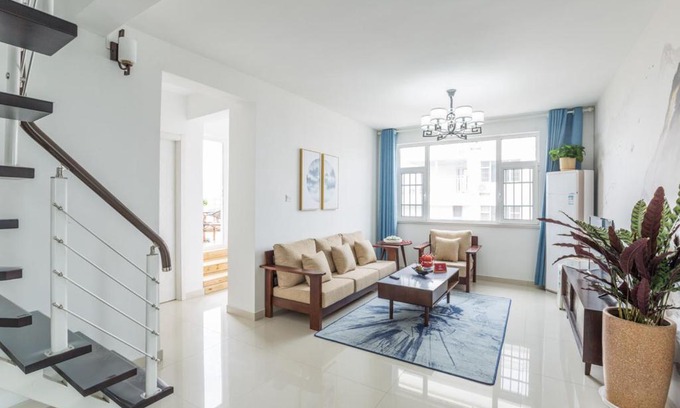 Donggang District Hotel | The air villa: five high-rise air courtyards - the third bathing beach, the mountain and the sky, the town of dongyi, the forest park, the Ocean Park, ten thousand mouth