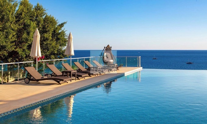 Kalkan Villa | The Boat House with private pool, sea access, water taxi, movie room & sea views