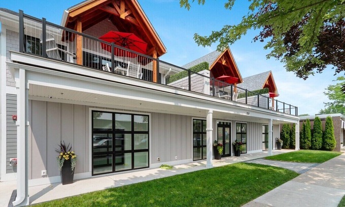 Lake Geneva Apartment | The Brick and Mortar Collection| 3 Loft Units| Upscale Group Getaway |Walk-Out Balcony| Downtown