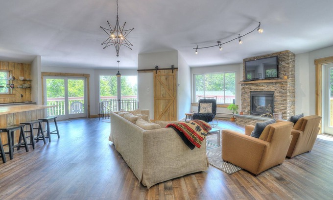 Rangeley House | The Carousel - Unique design, beautiful open living space!