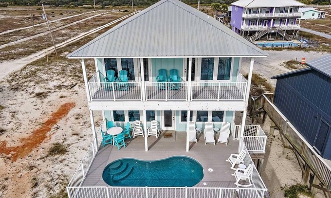 Southpointe House | The Coast Is Clear Your Fort Morgan Beachfront Escape Awaits private Pool By Prickett Properties