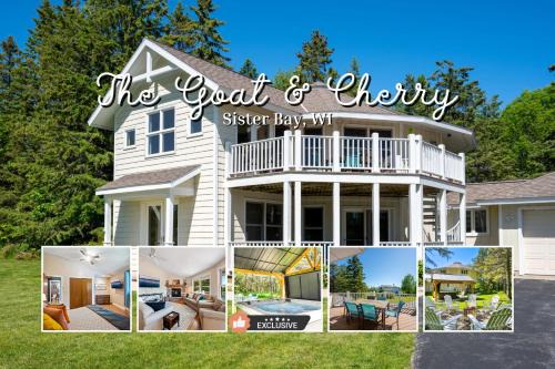 Sister Bay House | The Goat and Cherry - Dogs, Fire Pit & Hot Tub, Escape to Sister Bay!
