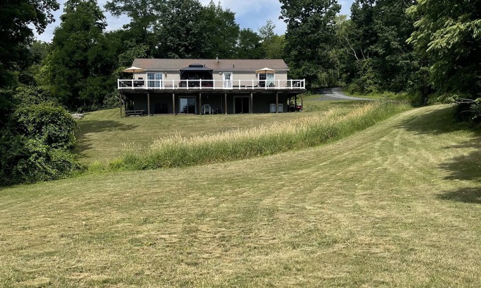 Catskill House | The Hideaway in the Catskills. Sprawling field and game room.