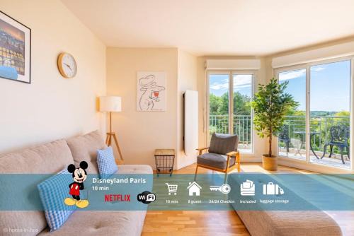 Montevrain Apartment | The Little Cook, 8 pers 10 min Disneyland Paris