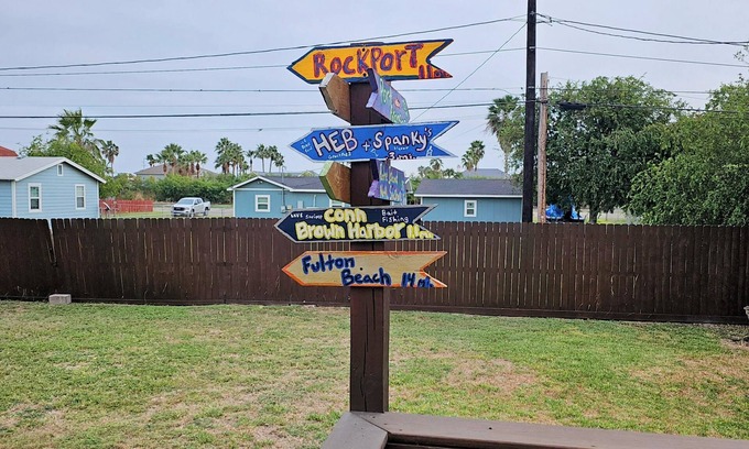 Aransas Pass House | The Porch. 2 bedroom house with a beautiful yard!
