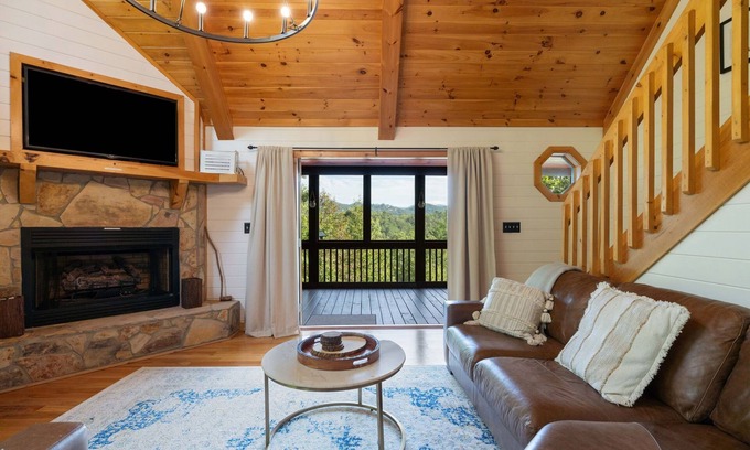 Foxfire Estates Cabin | The Sanctuary in Blue- Long Range Mountain Views