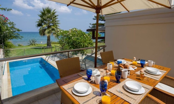 Douliana House | The Seaside Villa - A beach front compound villa with a private pool