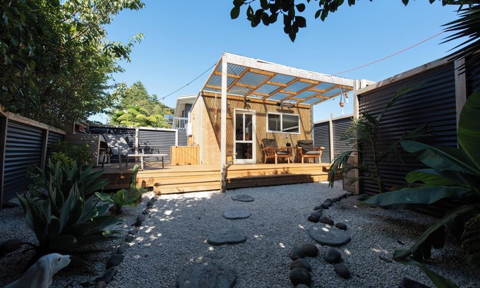 New Plymouth House | The Secret Studio, Outdoor Bath & Pizza Oven