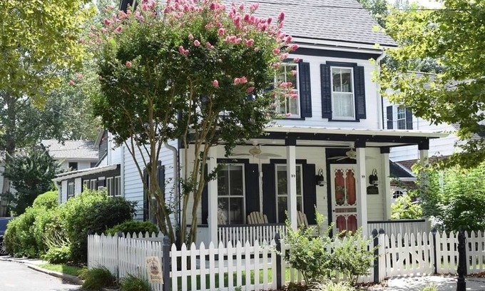 Village Green House | The Side Porch Cottage, featured in Cape May Magazine, Close to Shops and Beach