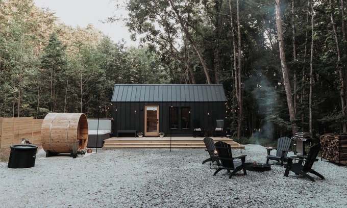 Hurdle Mills Cabin | The Tiny Cabin At Hurdle Mills - Sauna,Hot Tub, Cold Plunge