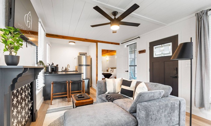 Creola Cabin | The White Lantern + Hot Tub l Fire Pit